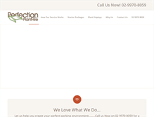 Tablet Screenshot of perfectionplanthire.com.au